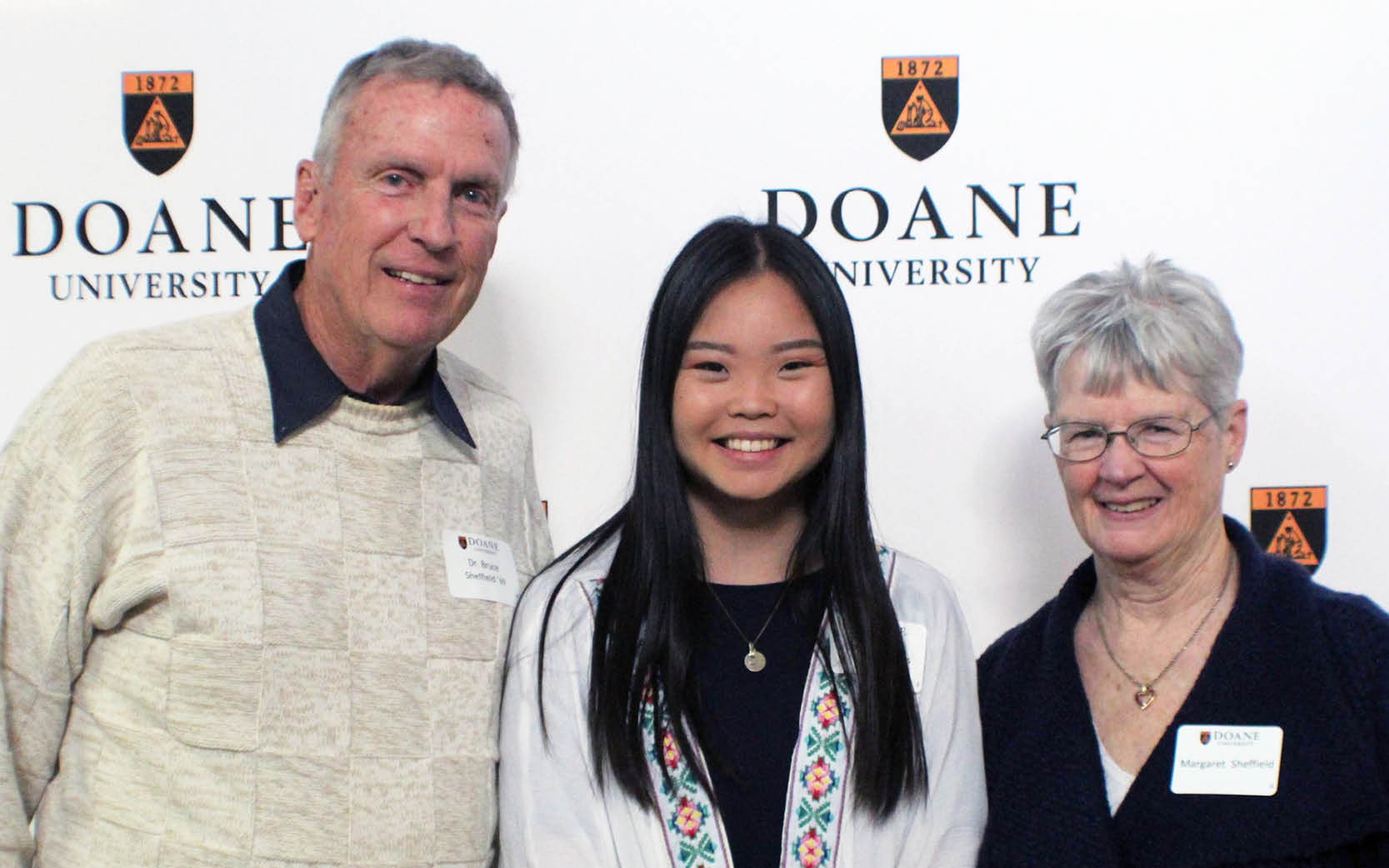 Group Photo of a family at a Doane Event