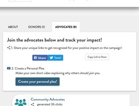 Advocate Impact Screenshot